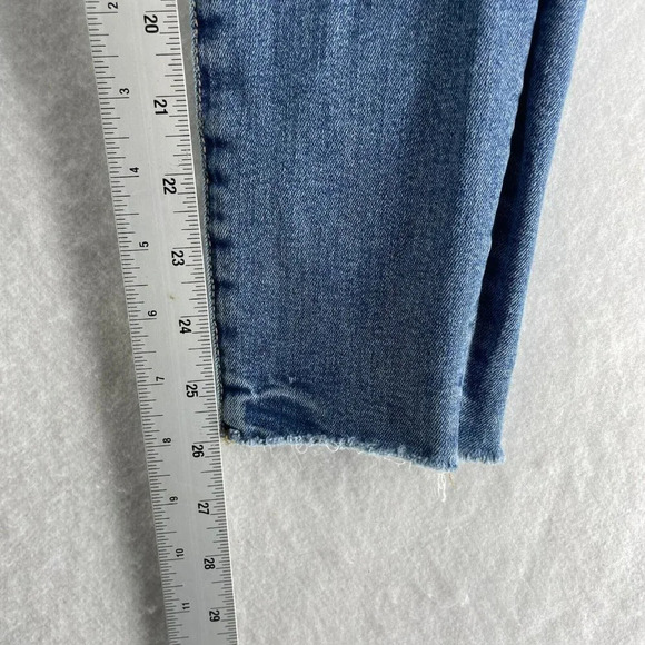 Good American Jeans Women's Sz 26 Blue Legs Crop Mid-Rise Skinny Stretch Denim - Picture 5 of 12